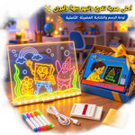 لوحة الرسم والكتابة المضيئة للأطفال بتقنية LED السحرية